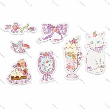 Strawberry Parfait · Die-Cut Sticker Pack