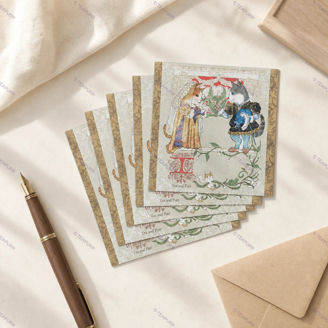 Renaissance Cat · Postcard Set
