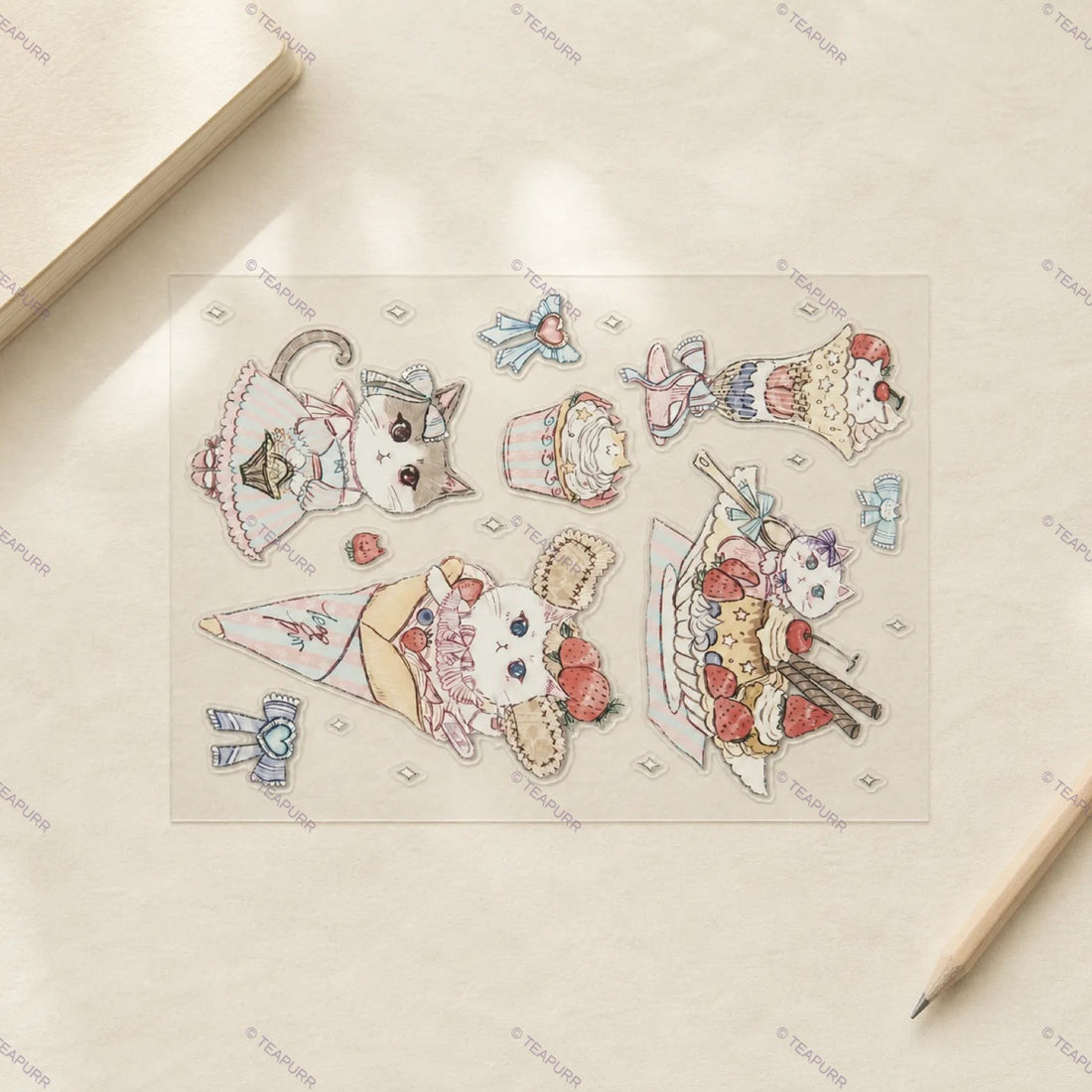 Strawberry Sweets · Holographic Sticker Sheet