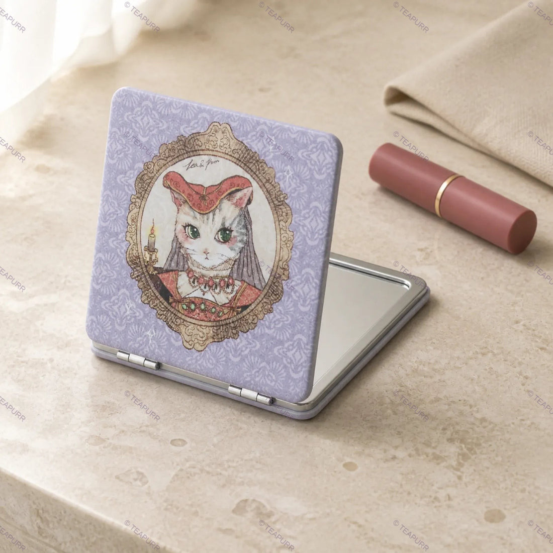 Renaissance Cat · Compact Mirror