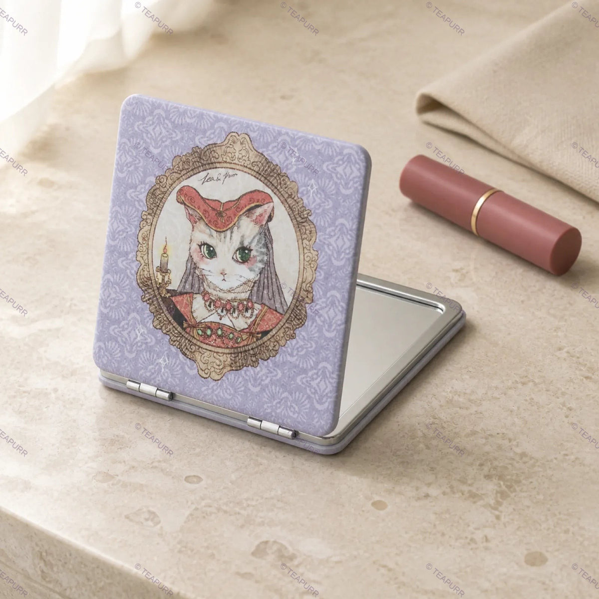 Renaissance Cat · Compact Mirror
