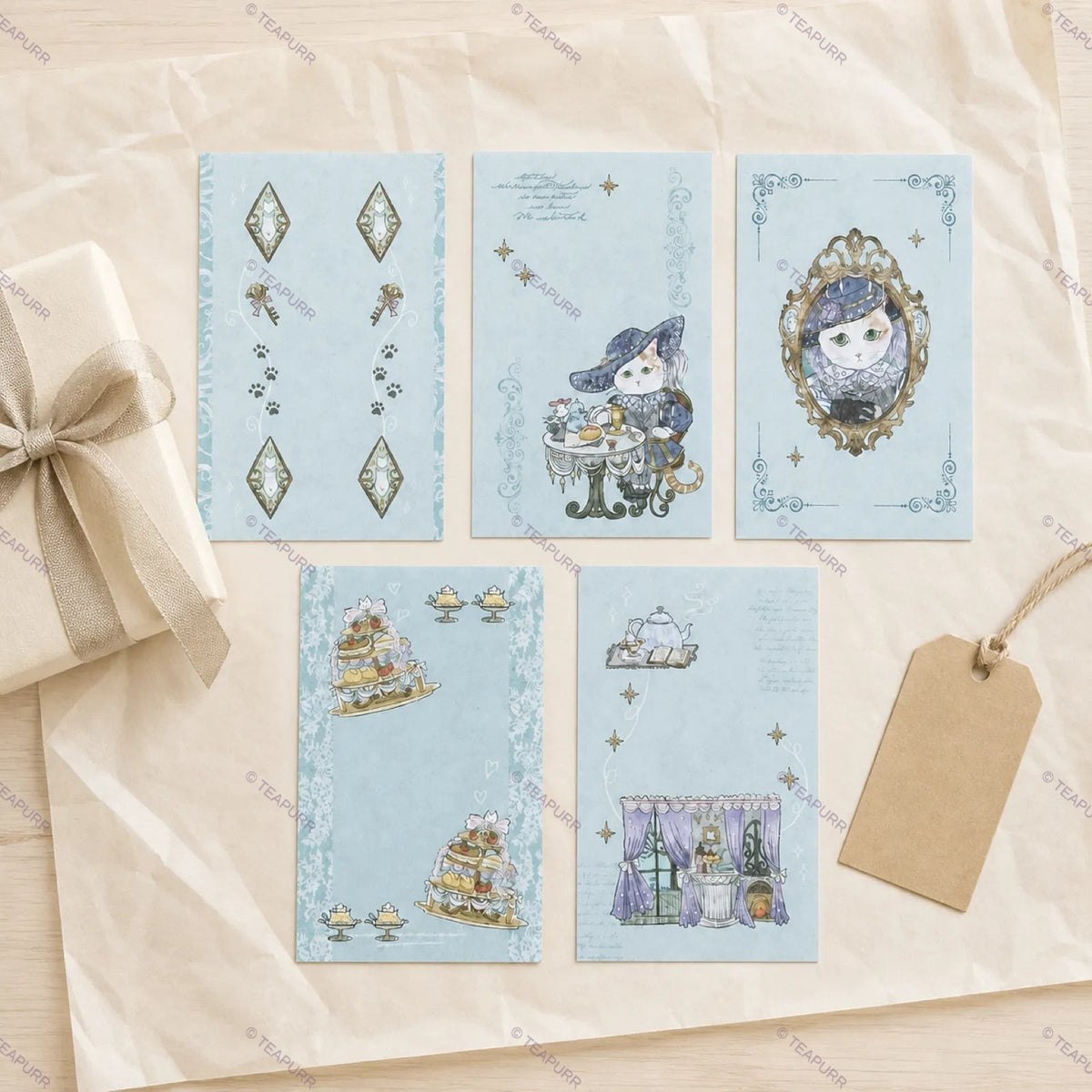 Midnight Tea · Decorative Paper Card Set