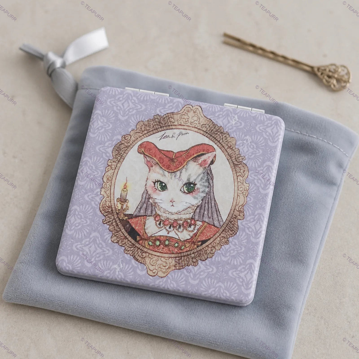 Renaissance Cat · Compact Mirror