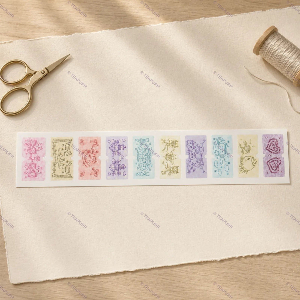Rainbow Pastel · Ticket Sticker Set