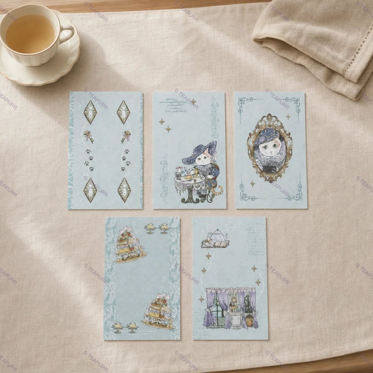 Midnight Tea · Decorative Paper Card Set
