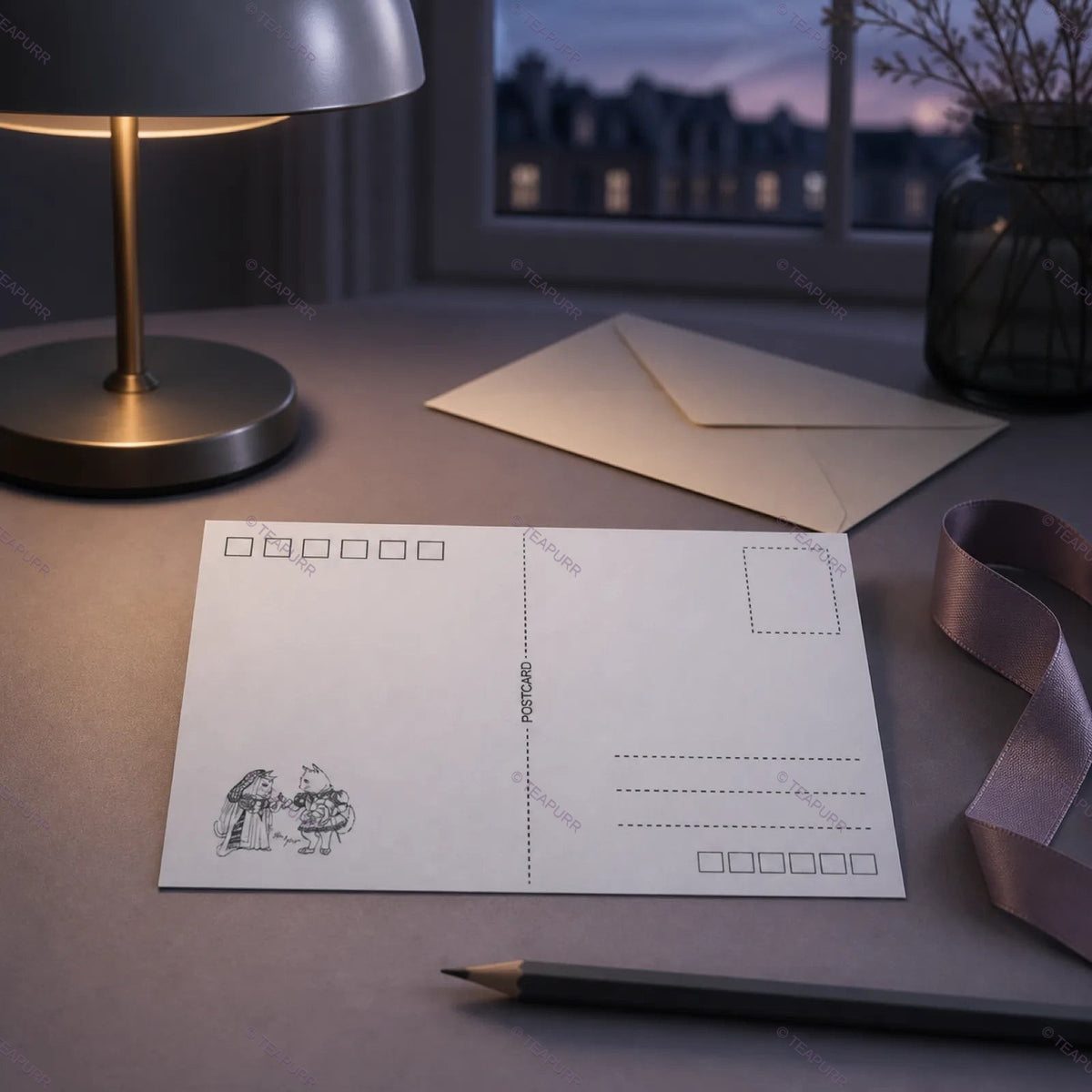 An Evening in the Parlour · Postcard