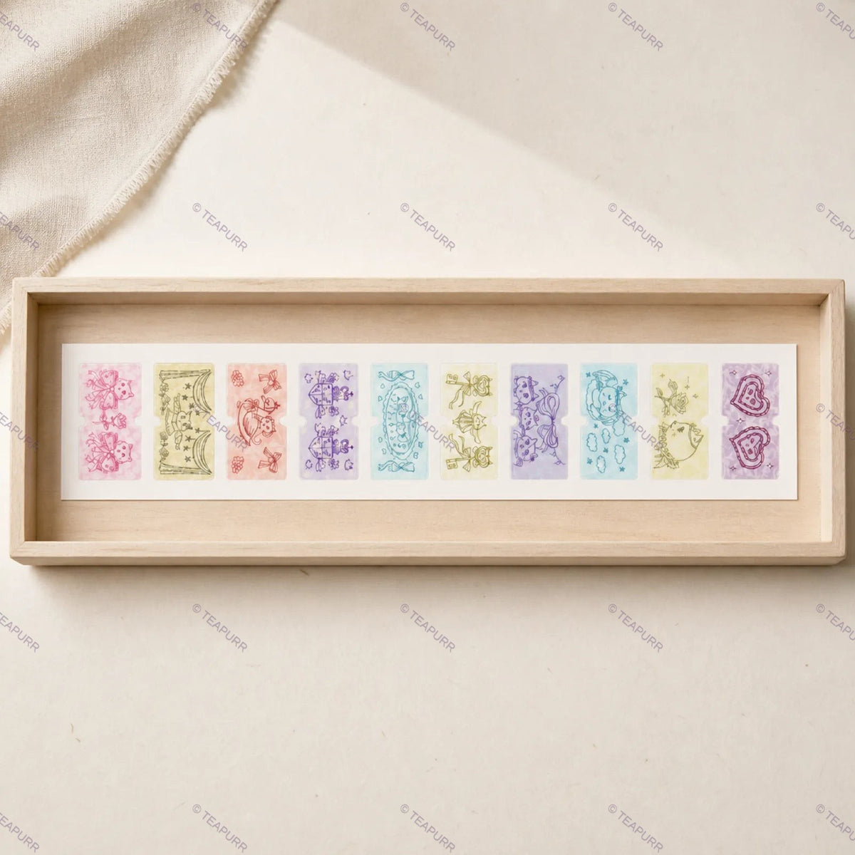 Rainbow Pastel · Ticket Sticker Set