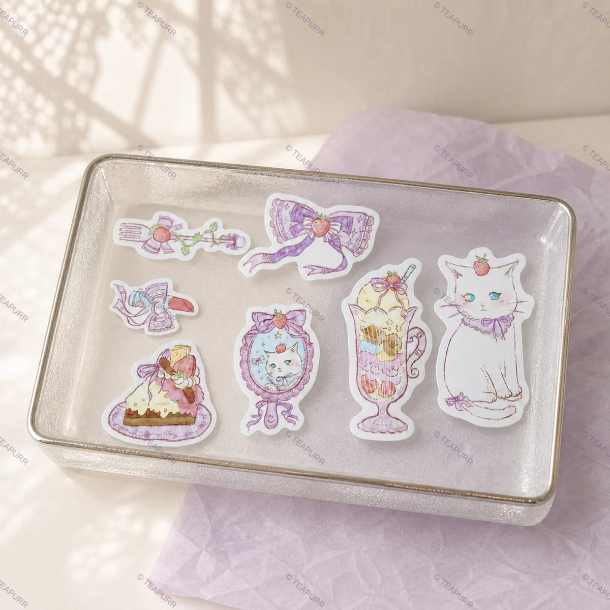 Strawberry Parfait · Die-Cut Sticker Pack