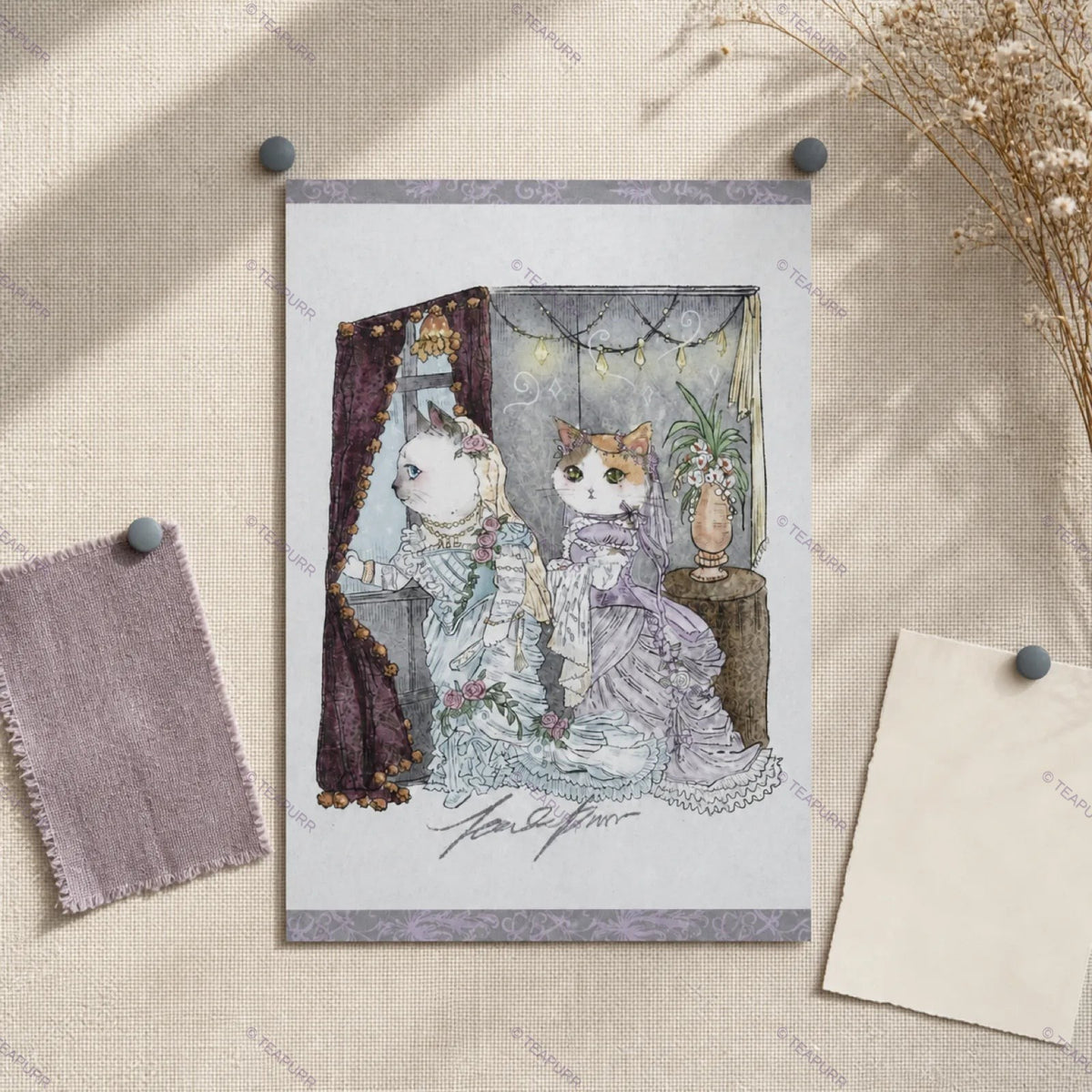 An Evening in the Parlour · Postcard