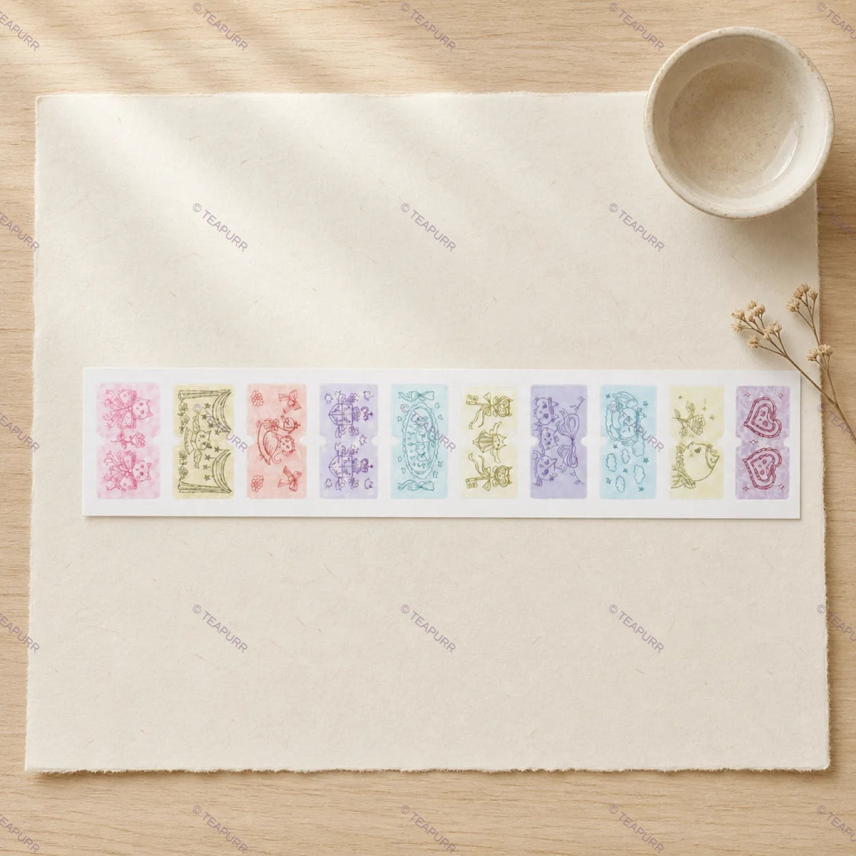 Rainbow Pastel · Ticket Sticker Set