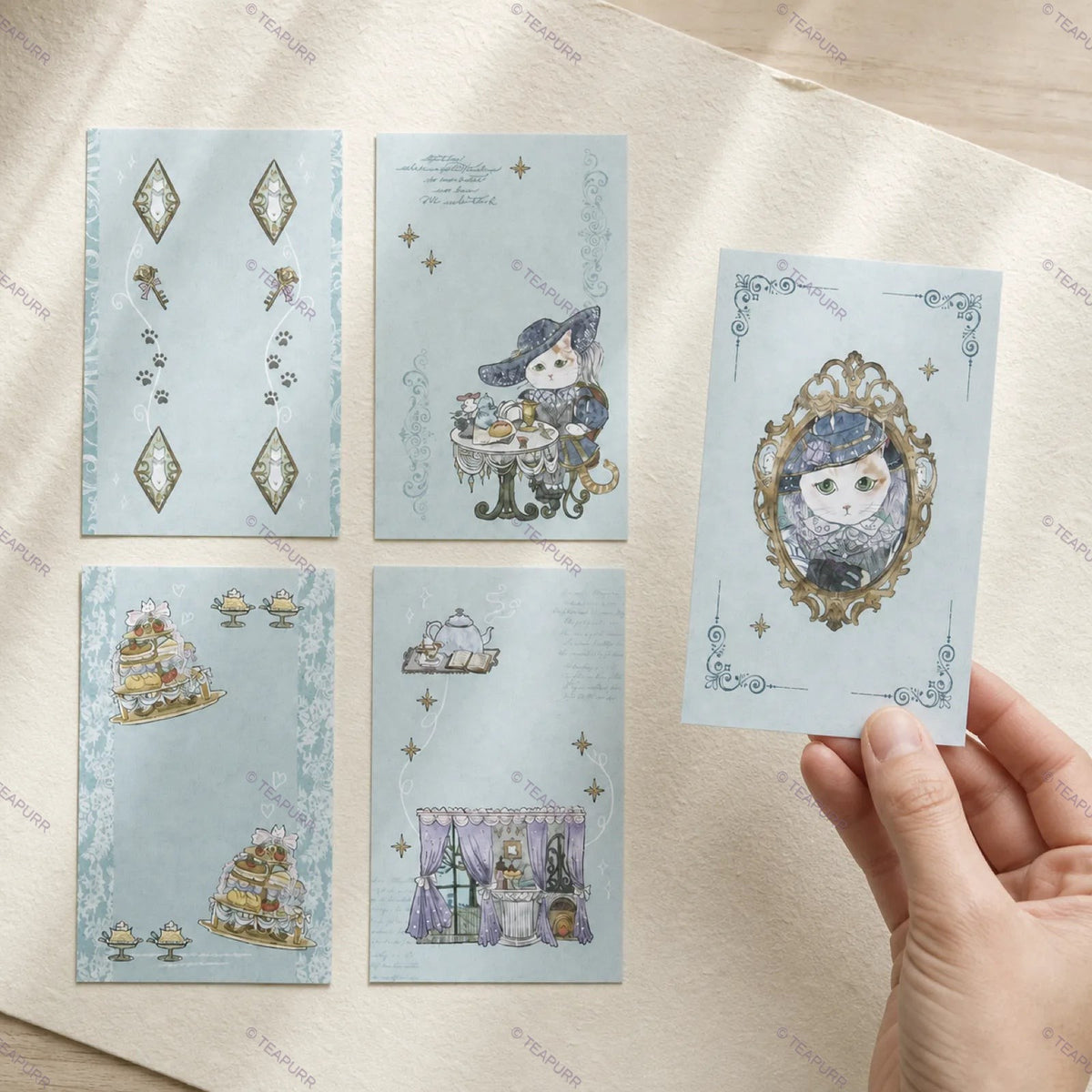 Midnight Tea · Decorative Paper Card Set
